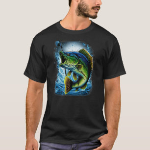 T-shirt Pêche à la truite Pêche Nature Extérieur Basse Pêc