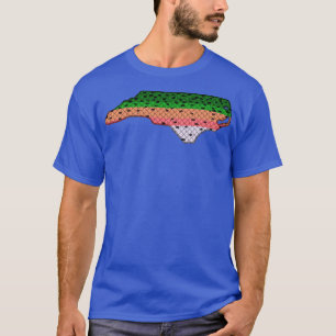 T-shirt Pêche à la truite truite arc-en-ciel Motif Carolin