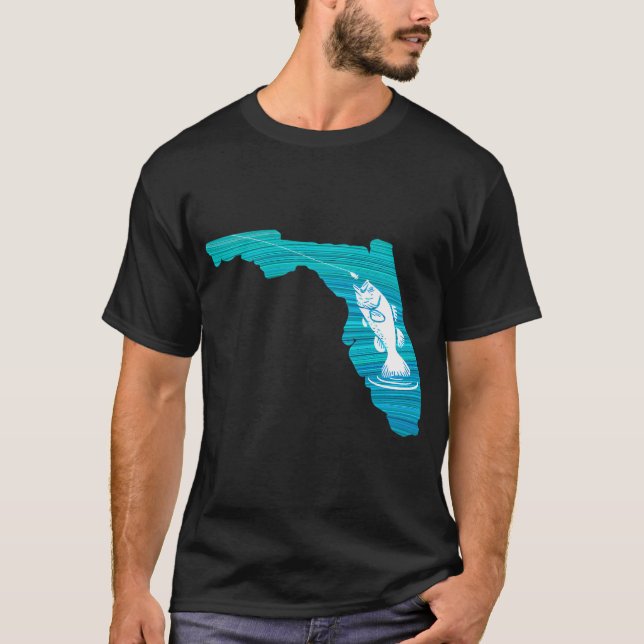 T-shirt Pêche à la vague en Floride (Devant)