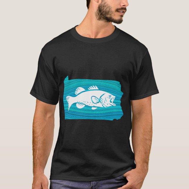 T-shirt Pêche à la vague en Pennsylvanie (Devant)