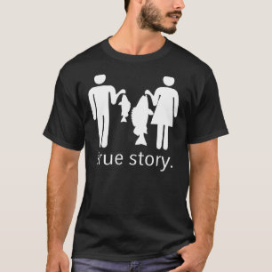 T-shirt Pêche à la vraie histoire