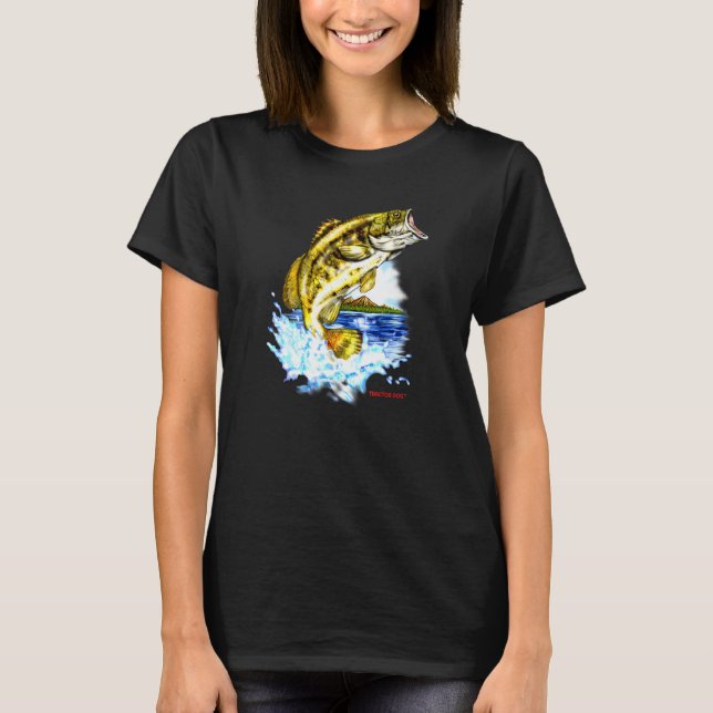 T-shirt Pêche à l'achigan à grande bouche (Devant)