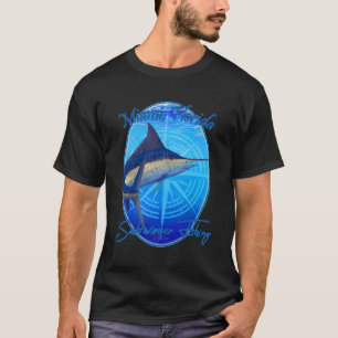 T-shirt Pêche à l'eau salée Miami Floride Poisson offshore