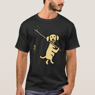 T-shirt Pêche à l'extraction au Labrador jaune