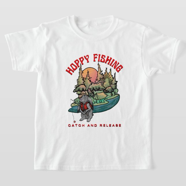 T-shirt Pêche à l'Hoppy Capture et libération (Poser)