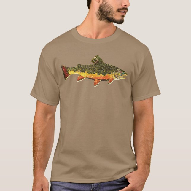 T-shirt Pêche à l'omble de fontaine (Devant)