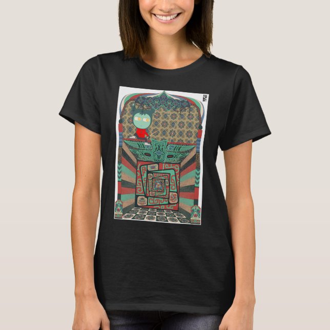 T-shirt Pêche à travers l'espace et le temps (Devant)