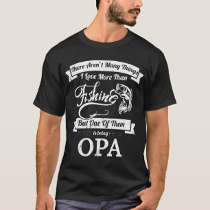 T-shirt Pêche Amour Être Opa Grand-Père