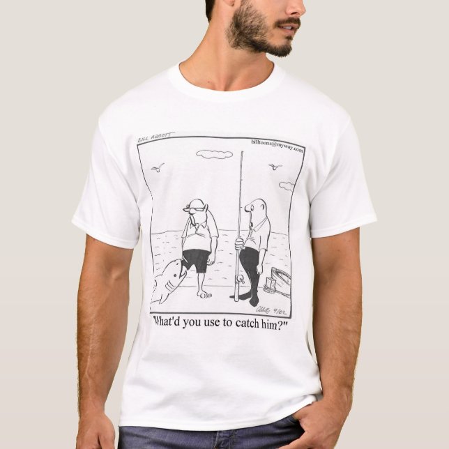 T-shirt pêche amusant (Devant)