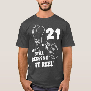 T-shirt Pêche Anniversaire 21ème Anniversaire Fisher Anniv