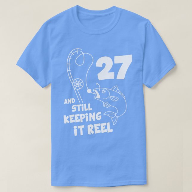 T-shirt Pêche Anniversaire 27ème Anniversaire Fisher Anniv (Design devant)