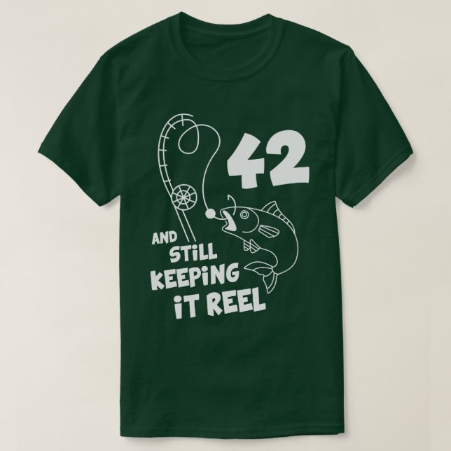 T-shirt Pêche Anniversaire 42ème Anniversaire Fisher Anniv (Design devant)