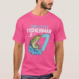 T-shirt Pêche Anniversaire 7 Année Vieux garçon Fisher 7e