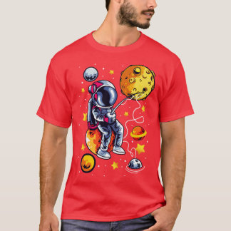 T-shirt Pêche Astronaute Espace