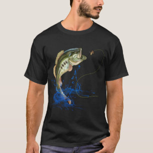T-shirt Pêche au bar Poisson à grande bouche