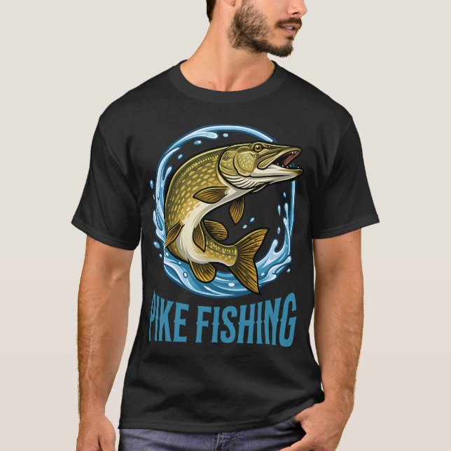 T-shirt Pêche au brochet (Devant)