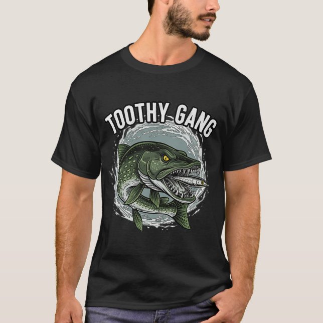 T-shirt Pêche au brochet Gang (Devant)