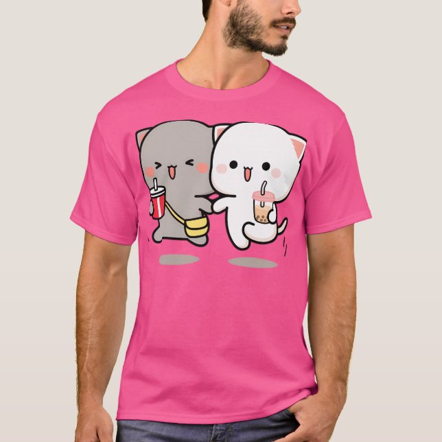 T-shirt Pêche Au Chat Et Goma 1 (Devant)