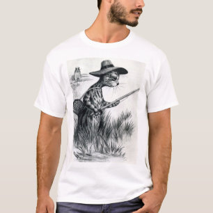 T-shirt Pêche au chat, Louis Wain