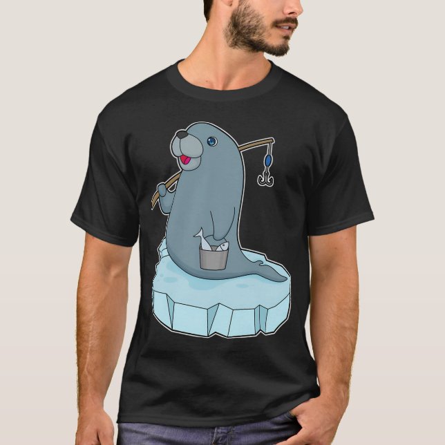 T-shirt Pêche au clair de lune (Devant)