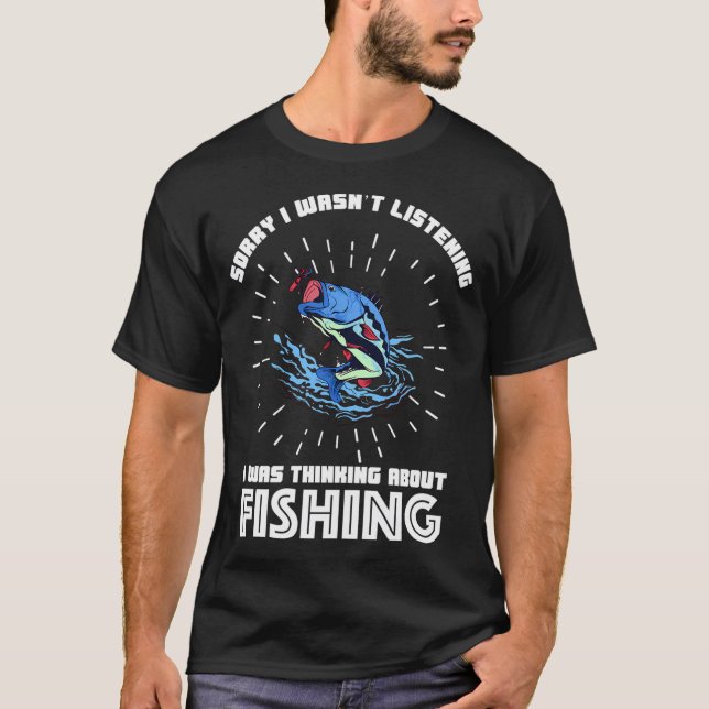 T-shirt Pêche au coucher du soleil (Devant)