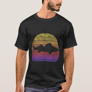 T-shirt Pêche au doré rétro Doré jaune Pêcheur Tan