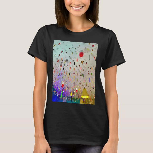 T-shirt Pêche au drapeau américain (Devant)