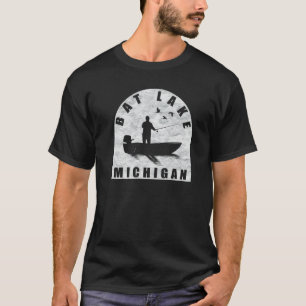 T-shirt Pêche au lac Bat Michigan