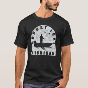 T-shirt Pêche au lac Bobcat Michigan