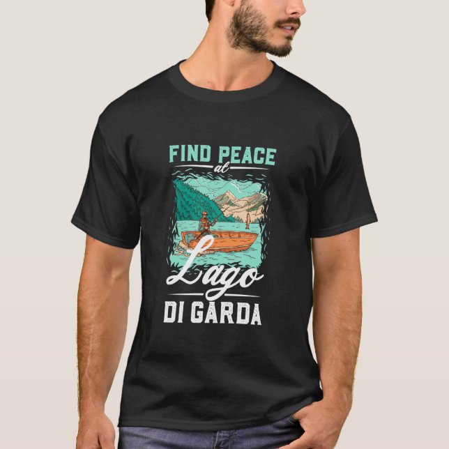 T-shirt Pêche au lac de Garda (Devant)