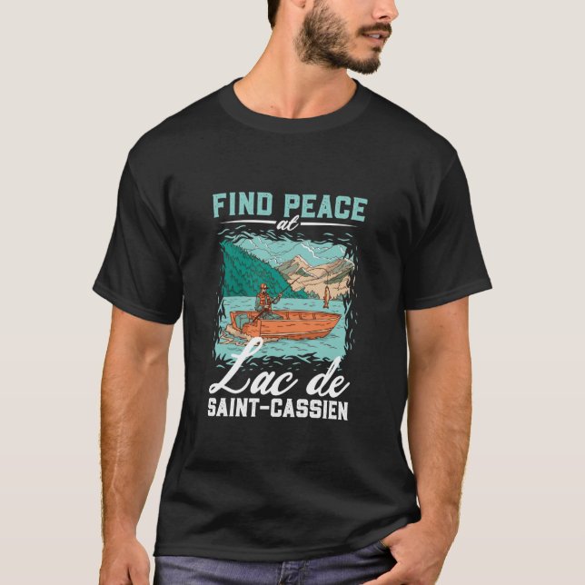 T-shirt Pêche au Lac de Saint-Cassien (Devant)