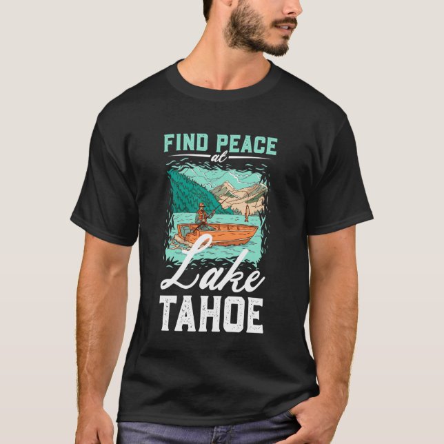 T-shirt Pêche au lac Tahoe (Devant)