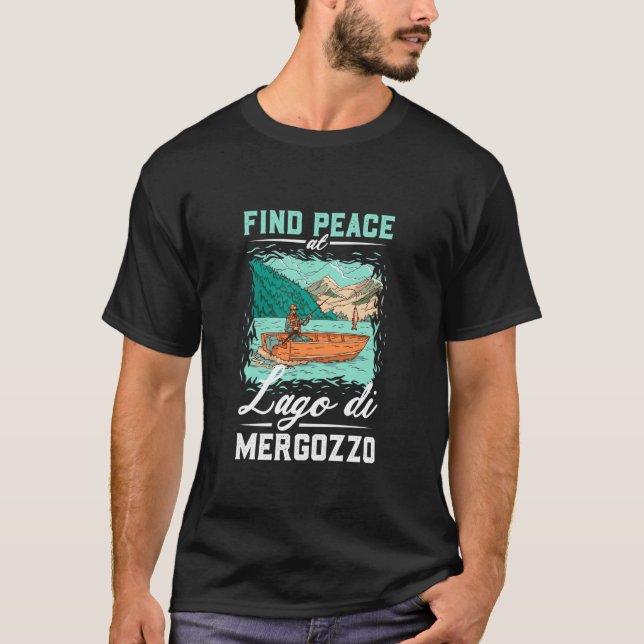 T-shirt Pêche au Lago di Mergozzo (Devant)