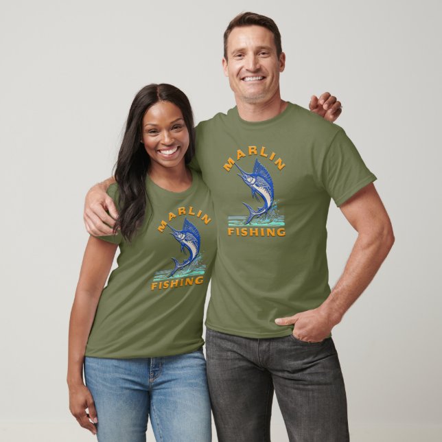 T-shirt Pêche au marlin  (Unisexe)