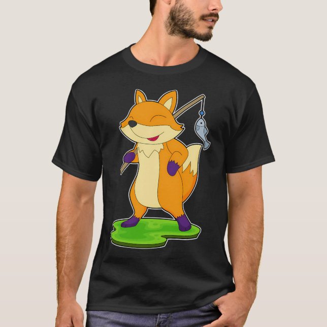 T-shirt Pêche au poisson renard pêcheur (Devant)