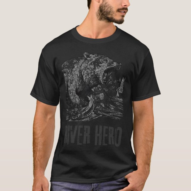T-shirt Pêche au saumon (Devant)
