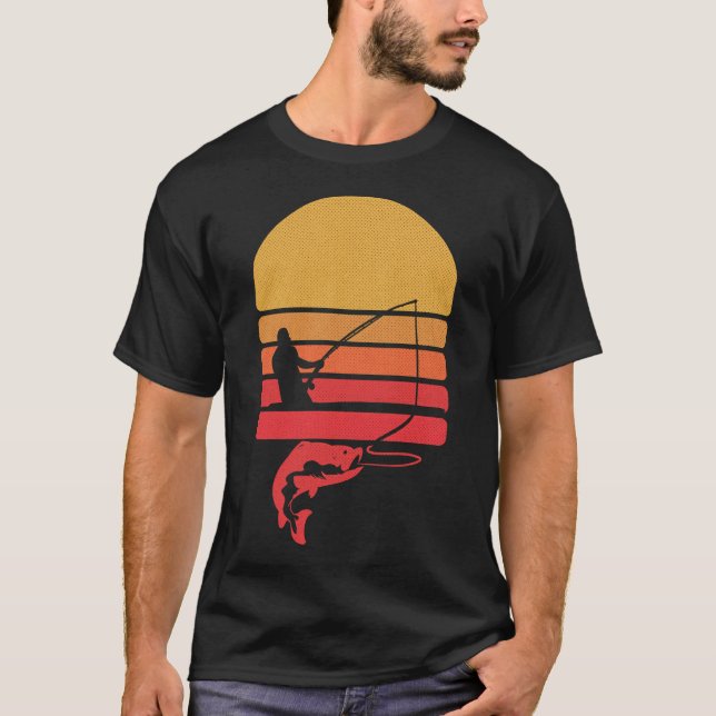 T-shirt Pêche au soleil bateau rétro (Devant)