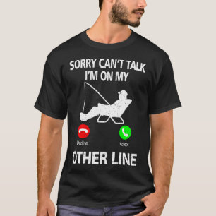T-shirt Pêche au tambour rouge au coucher du soleil