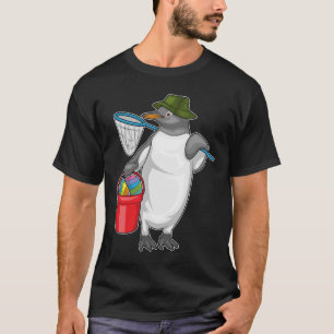 T-shirt Pêche aux œufs de Pâques au manchot