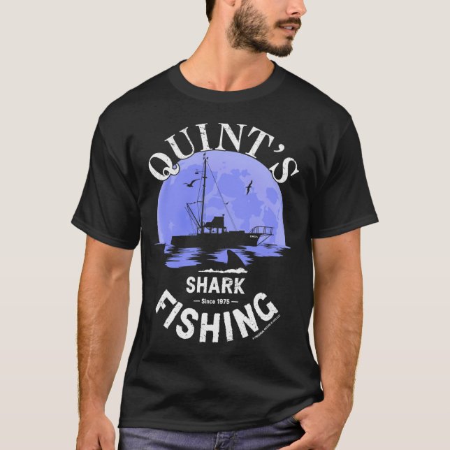 T-shirt Pêche aux requins de Quint (Devant)