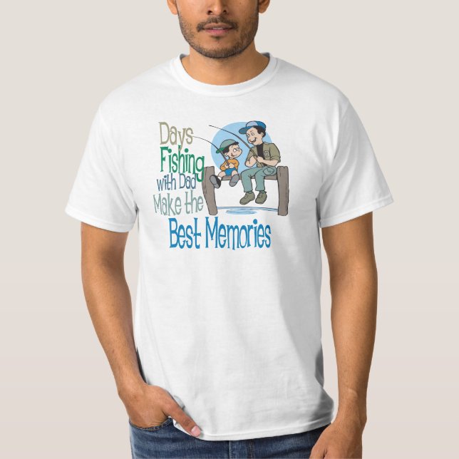 T-shirt Pêche avec chemise de Fête des pères papa (Devant)