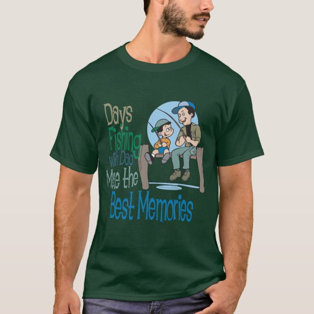T-shirt Pêche avec chemise de Fête des pères papa (Devant)