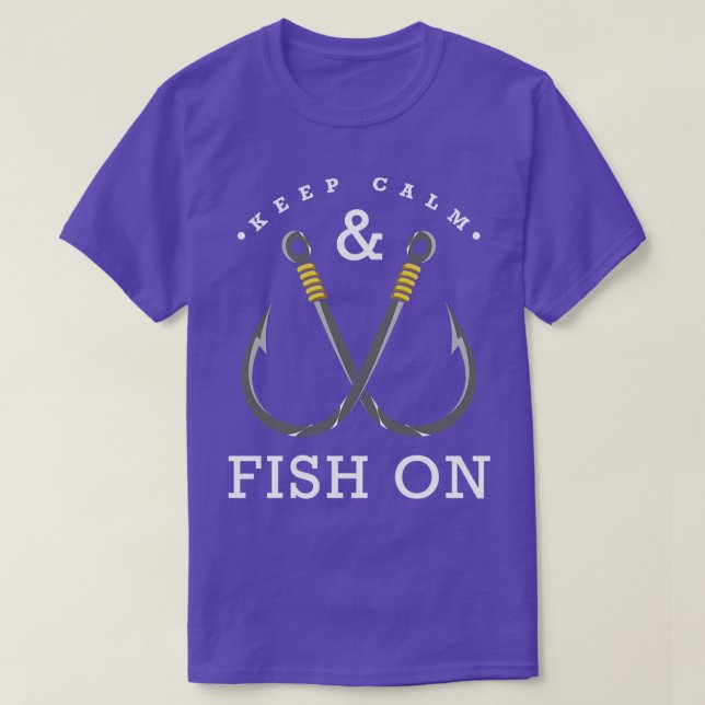 T-shirt Pêche avec hameçon de poisson (Design devant)