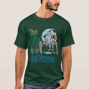 T-shirt Pêche avec la chemise de fête des pères de papa