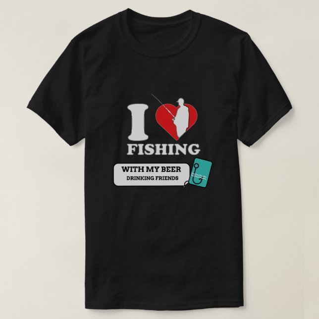 T-SHIRT PÊCHE AVEC MON AMI (Design devant)