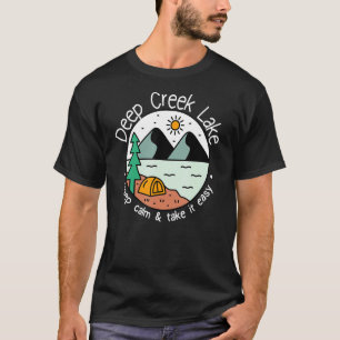 T-shirt Pêche Bateau Camping Emporter Facile Deep Creek