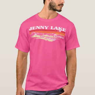 T-shirt Pêche Bateau Camping Lac Vacation Jenny Lake