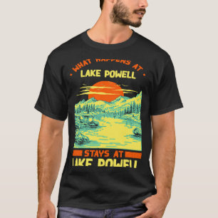 T-shirt Pêche Bateau Camping Lac Vacation Lac Powell