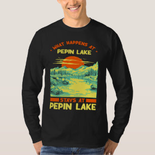T-shirt Pêche Bateau Camping Lac Vacation Pepin Lake