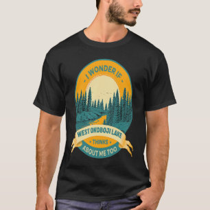 T-shirt Pêche Bateau Camping Lake Vacation West Okoboji